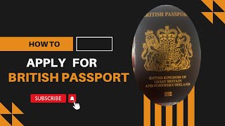 how to apply for British passport HD 1080p [upl. by Muncey]