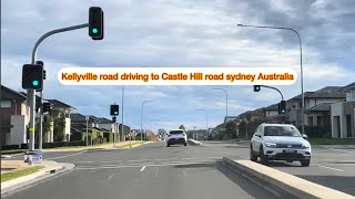 Kellyville Road driving to castle hill road  Sydney Australia [upl. by Anitsua]