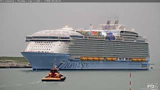 UTOPIA of the SEAS First Arrival Port Canaveral 7112024 [upl. by Romola]