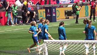 Womens FA Cup Final 14052023 Chelsea WarmUp Exercise [upl. by Bary502]