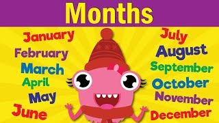 Months of the Year Song  Learn the 12 Months  Kindergarten Preschool amp ESL  Fun Kids English [upl. by Capps]