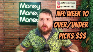 NFL WEEK 10 OVERUNDERS TO BET [upl. by Aidil]