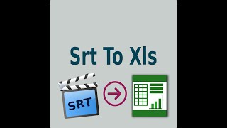 Srt To Xls [upl. by Selrhc]