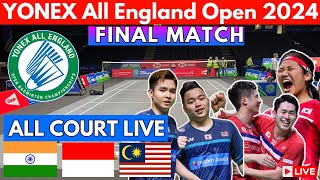 🔴LIVE  Malaysia vs Indonesia Mens Doubles  Yonex All England Open Badminton championships 2024 [upl. by Mortie573]