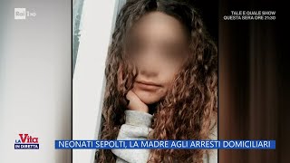 Neonati sepolti la madre agli arresti domiciliari  La Vita in diretta 20092024 [upl. by Aubreir556]