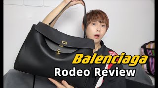 Hottest Bag in 2024 BALENCIAGA RODEO BAG LARGE SIZE Review Is it Heavy What fits in Styling Ways [upl. by Rosita]