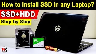 How to Install SSD in any Laptop  How to use SSD and HDD together in Laptop  How to Install SSD [upl. by Rot25]