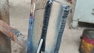 how to weld vertical downhill 6013 [upl. by Anaigroeg]