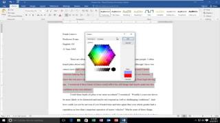 How To Change Font Color In Microsoft Word [upl. by Tadich]