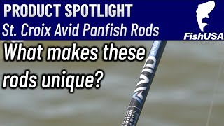 The St Croix Avid Series Panfish Spinning Rods [upl. by Nosdrahcir]