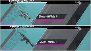 Glacier M416 And Akm Crate Opening❄️🥶 M416 And AKM Glacier Comeback in BGMI [upl. by Anwadal]