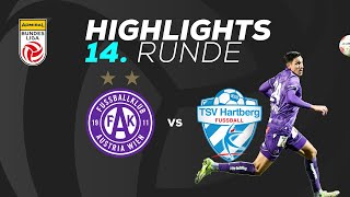 FK Austria Wien  TSV Egger Glas Hartberg 14 Runde ADMIRAL Bundesliga 202425 [upl. by Ecirted]