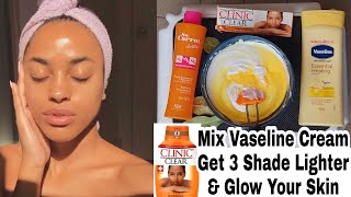 Mixing vaseline body lotion to get 3 shade lighter for a Brighter amp GLOWING SKIN [upl. by Etezzil]