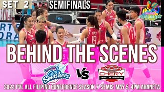 Creamline vs Chery Tiggo Set 2 Semis May 5 2024 PVLAFC [upl. by Iram]