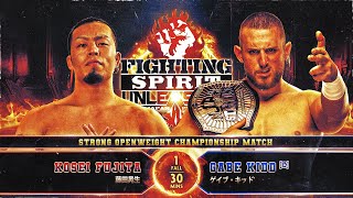 Gabe Kidd vs Kosei Fujita at Fighting Spirit Unleashed [upl. by Nitsej44]