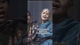 MS Singing Nada Vindu Live mssubbalakshmi carnaticmusic thirupugazh murugan [upl. by Anuska]