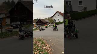 Stadt vs Dorf Thema Kreuzung 🔥🔥🔥 dorf automobile dorfkind funny fun gokart fail comedy [upl. by Piefer]