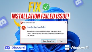 How to Fix Discordsetupexe Installation Has Failed Error on PC [upl. by Grady]