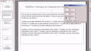 PowerPoint 2003  14 Modifier linterligne et lespacement entre paragraphes [upl. by Ynitsed582]