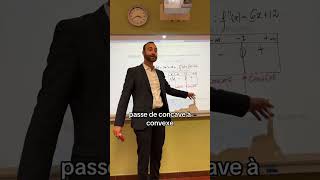 Je corre un exercice sur la convexité avec mes terminales  prof professeur maths mathematiques [upl. by Yekcaj]