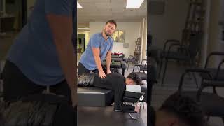 His WHOLE back cracked 🤯 JamesCharles chiropractor cracks adjustment health shorts [upl. by Patrice371]