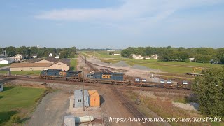 NS and CSX trains at Leipsic Junction Leipsic Ohio [upl. by Mutz]