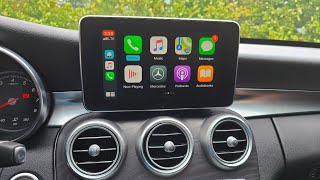 CarPlay and AndroidAuto in Mercedes CClass GLCClass 20152018 W205 X253 C253 [upl. by Gabrielson856]