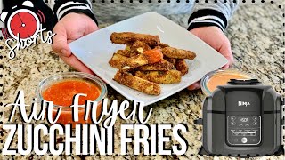 Air Fry Zucchini Fries  Easy veggie side dish in the Air Fryer  Ninja Foodi Recipes shorts [upl. by Aker]