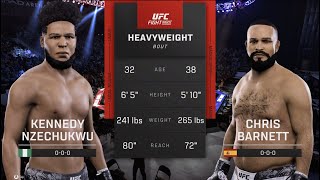 UFC 308 Nzechukwu vs Barnett UFC 5 Simulation [upl. by Nauqe254]