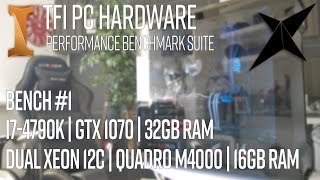 3D CAD PC Hardware Benchmark 1  Dual Xeon E5 Quadro M4000 i74790K GTX 1070 [upl. by Heidt]