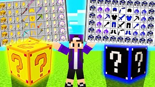 ABRI A LUCKY BLOCK FORTUNIA E BURACO NEGRO E NELAS VEM OS MELHORES ITENS DO MINECRAFT [upl. by Crista]