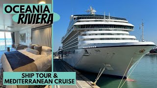 Oceania Riviera Cruise Review and Ship Tour  Mediterranean Cruise  Deluxe Oceanview Cabin [upl. by Older]