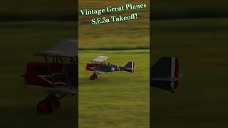 Great Planes SE5a Takeoff new aviation rc [upl. by Ttelrahc]