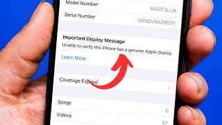 Important Display Message iPhone  11 Pro max  12 Pro max  13 Pro max  14 Pro max  Xs Max  Xr [upl. by Adnolrehs]