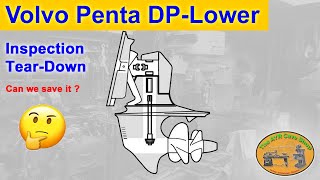 Volvo Penta Duoprop Lower Outdrive DP Checkout [upl. by Ellenaj343]