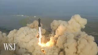 Starship Explosion Video Watch Elon Musks Rocket Explode After Launch  WSJ [upl. by Yenttihw]