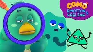 Emotion amp Feeling with Como  Learn emotion  Sleepy  Cartoon video for kids  Como Kids TV [upl. by Shaughn107]