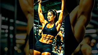 girl exercise bodybuilder 6 pack shots [upl. by Violetta530]