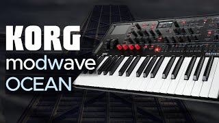 Korg modwave Sound Demo no talking Presets for Ambient Techno and electronica  Ocean Sound Pack [upl. by Thorley881]