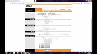 ضبط اعدادات مودم Configuration modem djaweb zte  Djaweb [upl. by Ramuk]