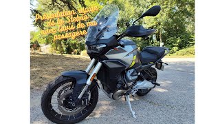 Présentation rapide de la Stelvio de Moto Guzzi avec lavis de ma passagère [upl. by Roxane]