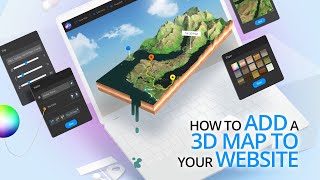 How to create and add a 3D Terrain to your Website  3D Mapper WordPress Plugin [upl. by Nirrat]