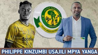 USAJILI YANGA 2024 NA 2025 Rasmi Usajili Wa Philippe Kinzumbi Umekamilika Usajili Yanga Leo [upl. by Joeann]