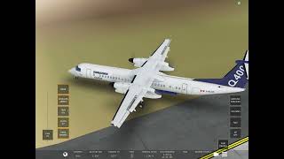 USBangla airlines flight 211  crash animation [upl. by Nadabb331]