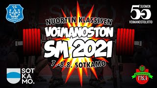 Nuorten klassisen voimanoston SM 2021 lauantai [upl. by Sremmus]