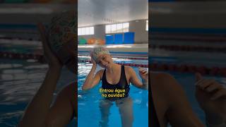 A água não sai do ouvido 👂💦 Confere as dicas natação swimming natacao natacaobrasil [upl. by Naujit]