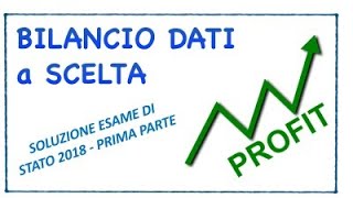 Bilancio con dati a scelta due anni prima parte [upl. by Sclater]