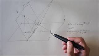 Dibujo técnico El abatimiento como transformación afín [upl. by Aleac120]