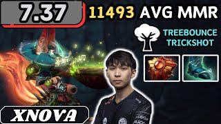 737  Xnova HOODWINK Hard Support Gameplay 30 ASSISTS  Dota 2 Full Match Gameplay [upl. by Jonis505]