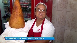 Coxinha gigante faz sucesso em pastelaria de Sorocaba [upl. by Safier]